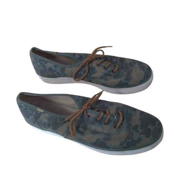 Keds Women's Size 10 Camouflage Lace Up Sneaker Shoes Multicolor Classic - Picture 1 of 6